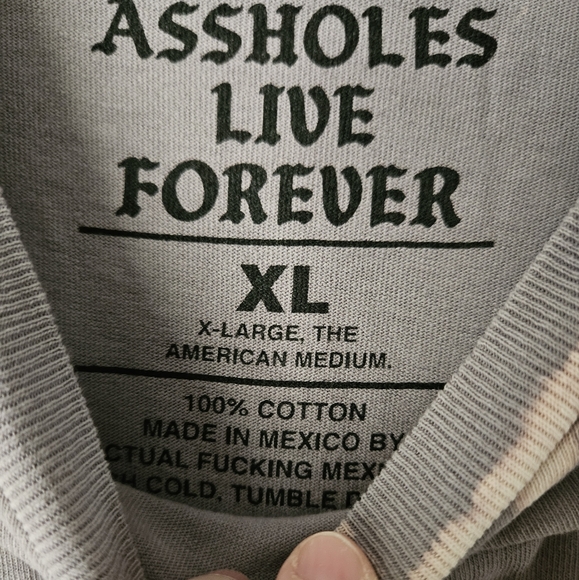 NWOT Assholes Live Forever Tee - XL - Picture 3 of 3